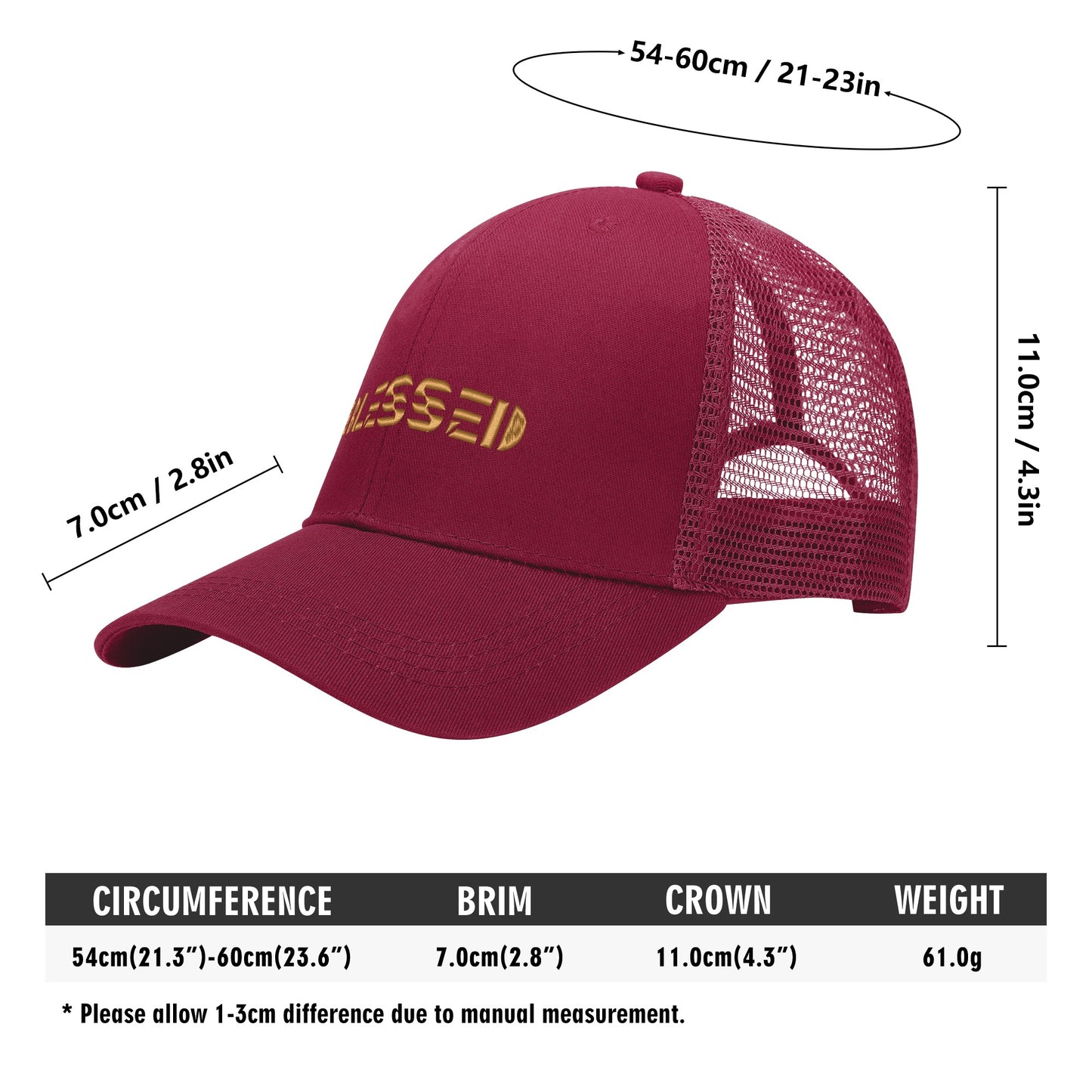 BLESSED Mesh Baseball Cap