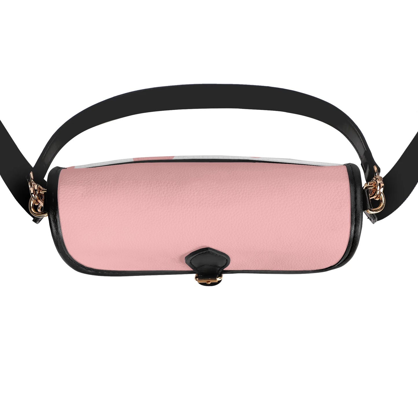 Pink & White Patterned Chain Shoulder Bag