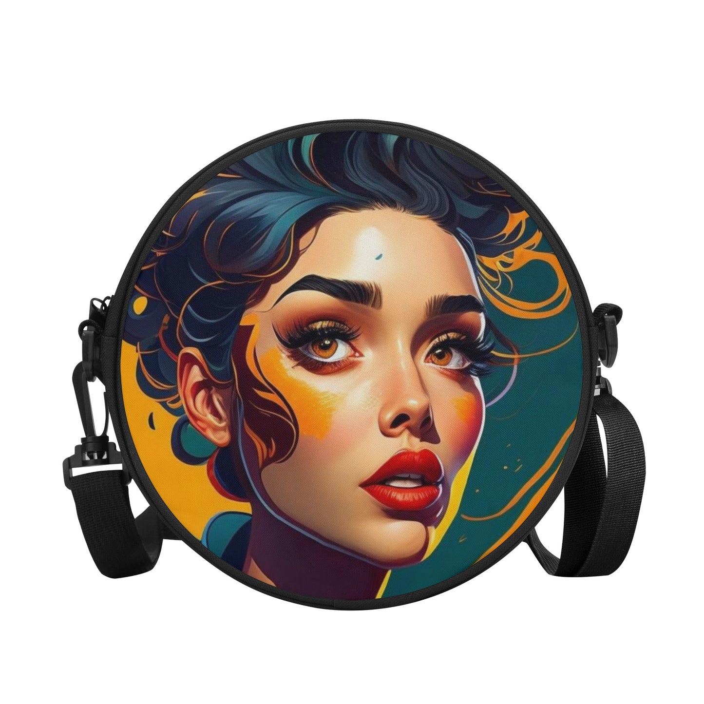 Stunning POP Art Round Satchel Bag