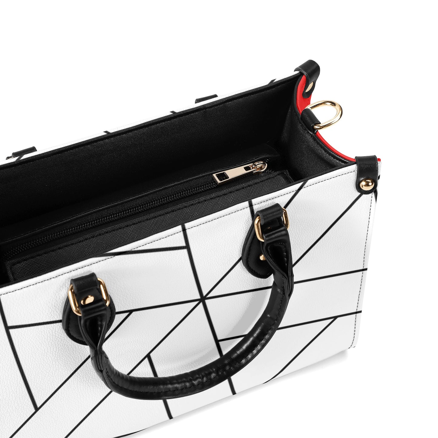 Black & White Luxury Leather Handbag