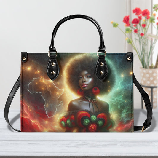 Beauty of Africa Leather Handbag